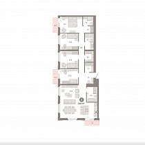 4-комнатная квартира 143 м2 ЖК «Город на озере»